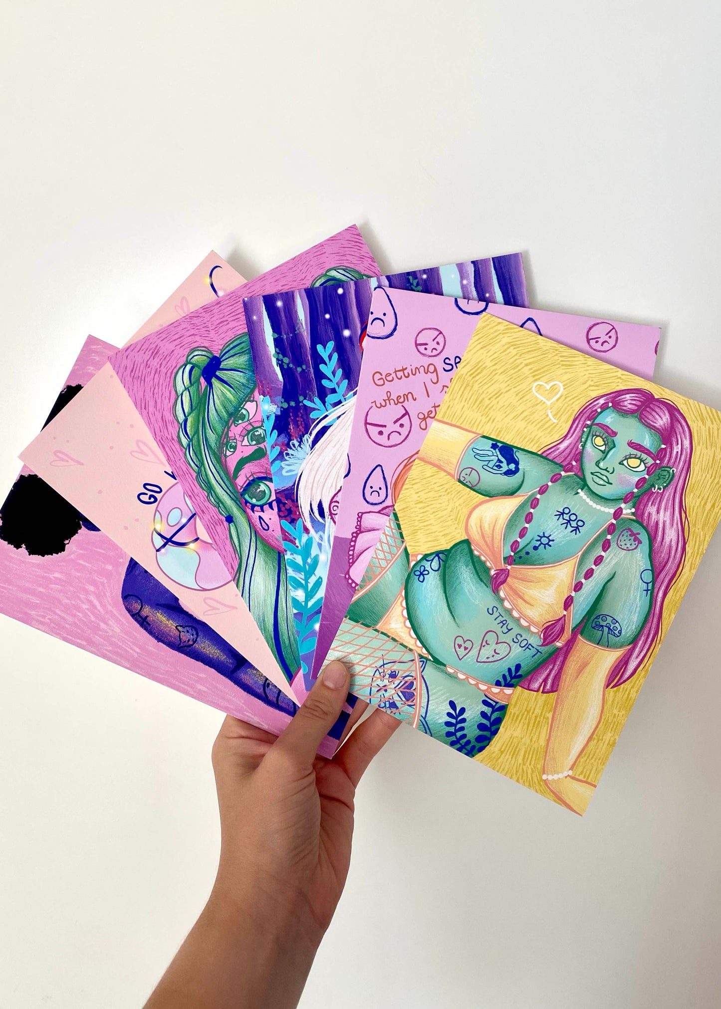 selected artworks in A5
